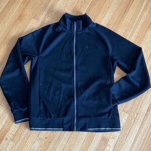 Robert Graham Men's Lightweight Black Zip-Up Shirt Jacket